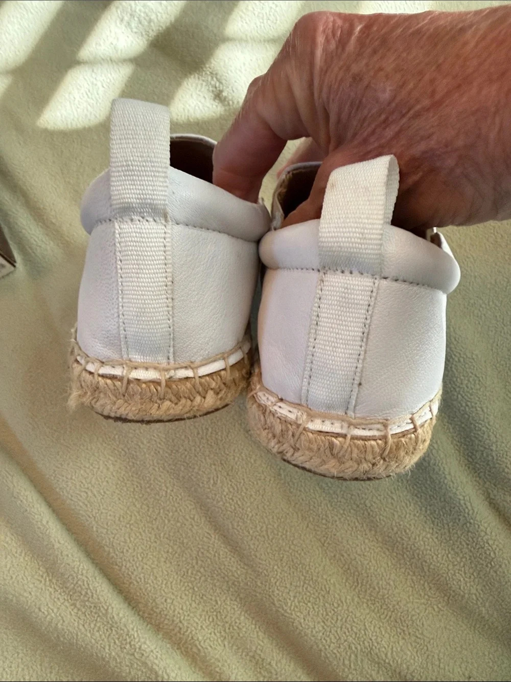 Franco Sarto Women’s White Slip-On Espadrilles